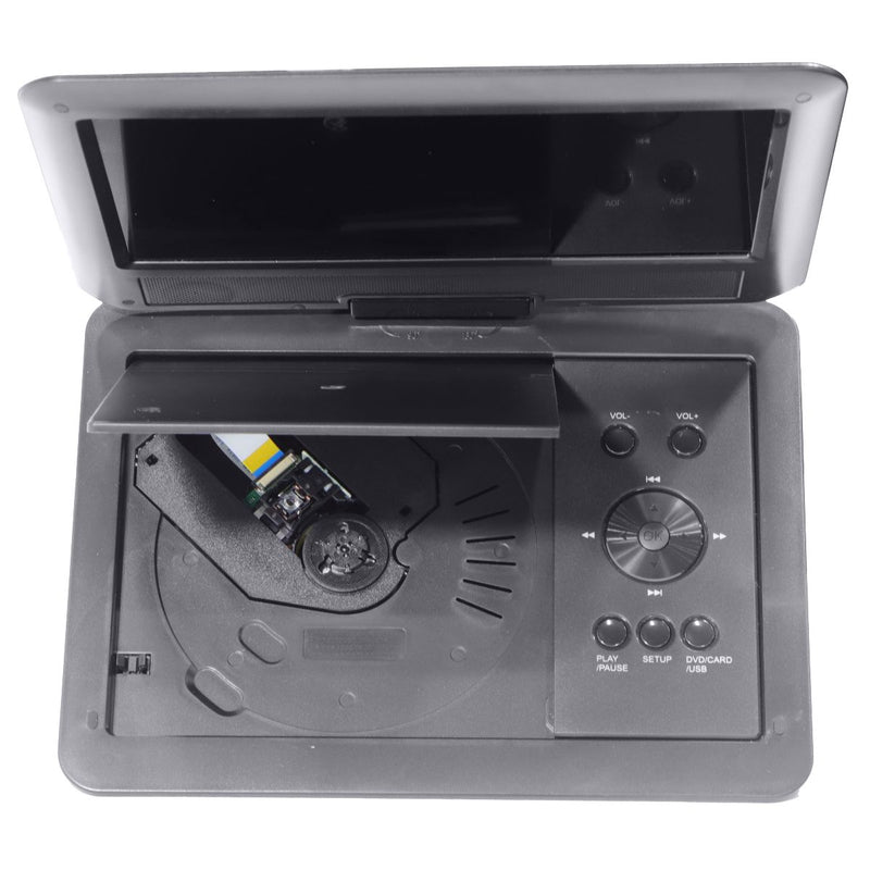 GPX 9-inch Standard Portable DVD Player with Remote - USB-A/SD Card/AV IN/AV OUT