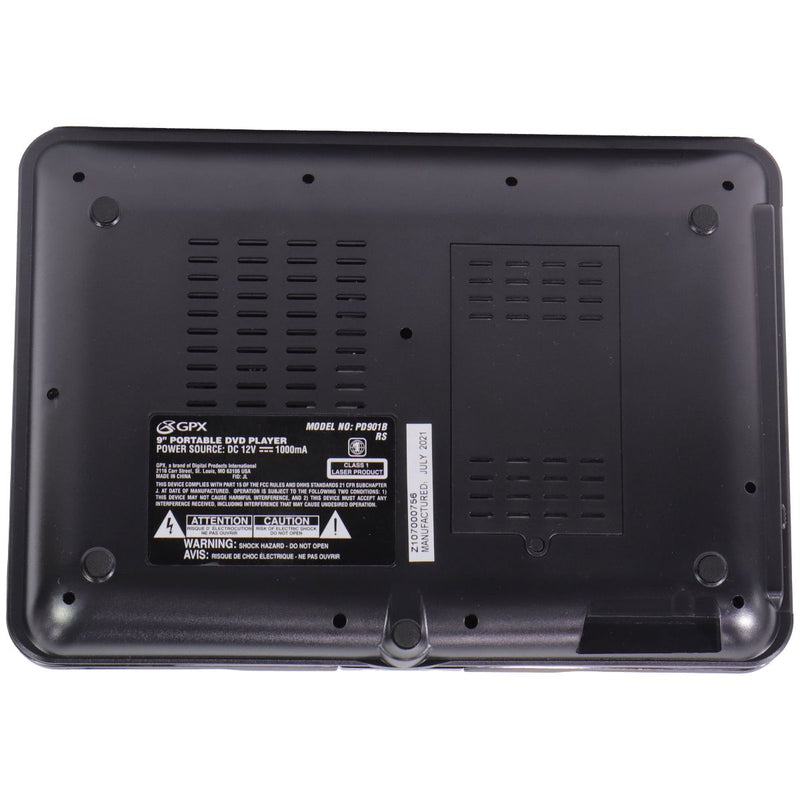 GPX 9-inch Portable DVD Player with Remote - Black (PD901B)