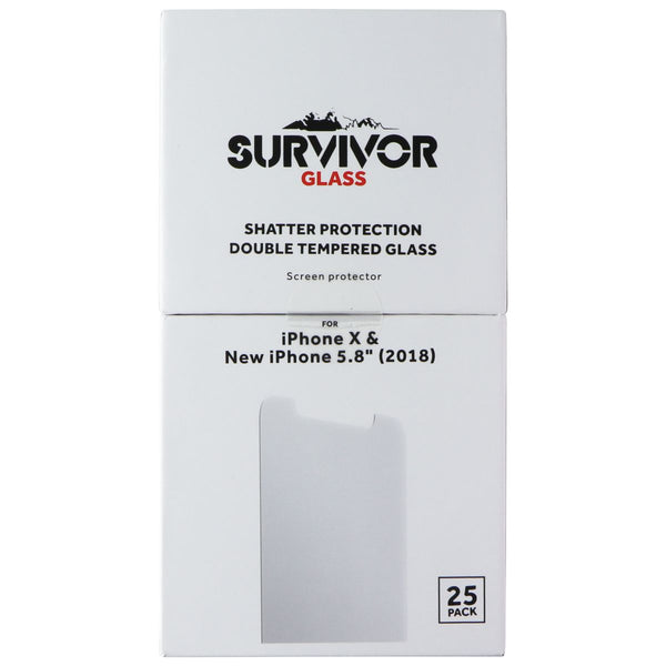 Griffin Survivor Glass Screen Protectors for iPhone 11 Pro / XS / X - 25 Pack