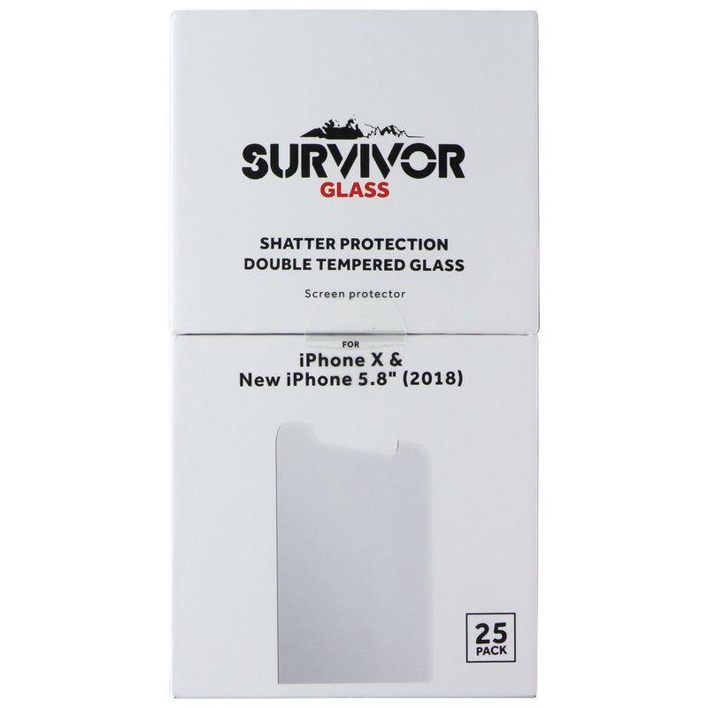 Griffin Survivor Glass Screen Protectors for iPhone 11 Pro / XS / X - 25 Pack