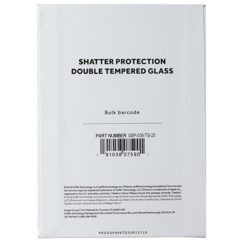 Griffin Survivor Glass Screen Protectors for iPhone 11 Pro / XS / X - 25 Pack