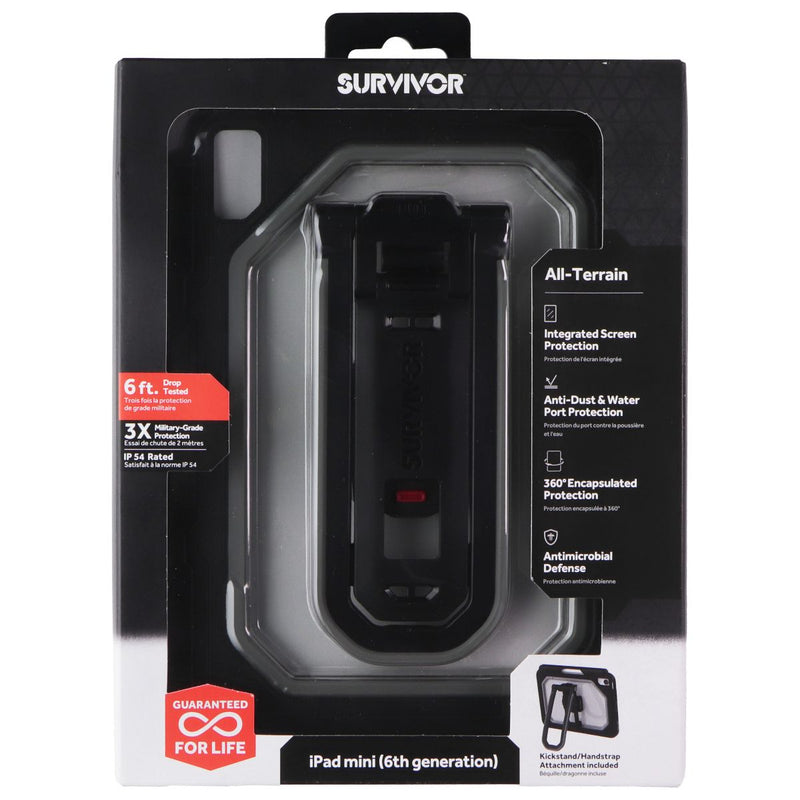 Griffin Survivor All Terrain Case for Apple iPad Mini (6th Gen) - Clear / Black