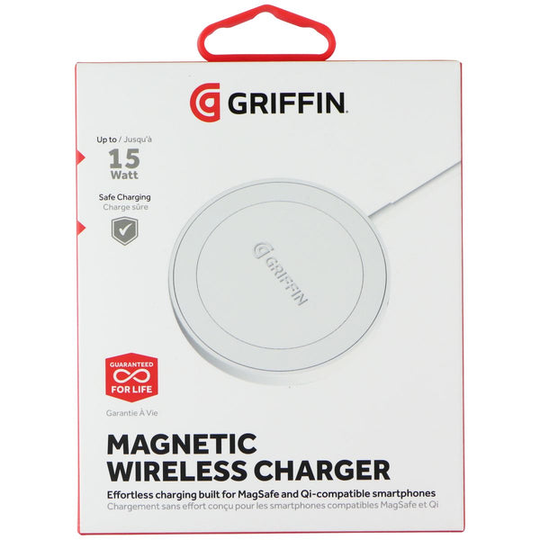 Griffin 15 Watt Magnetic Wireless Charger - White
