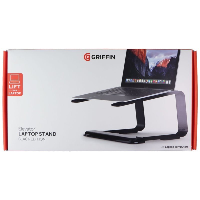 Griffin Elevator Aluminum Laptop Stand for All Size Laptops - Black