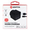 Griffin PowerBlock Dual USB-A MAINS Charger + USB-A to 8-pin Cable - Black (AU)