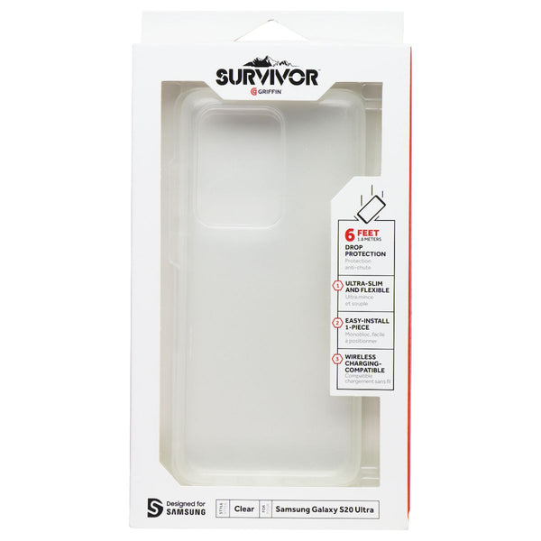 Griffin Survivor Clear Series Case for Samsung Galaxy S20 Ultra - Clear