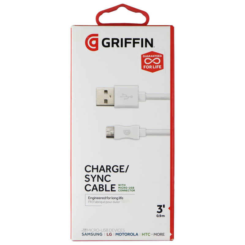 Griffin ( GC40597 ) Charge and Sync Cable for Micro - USB Devices - White