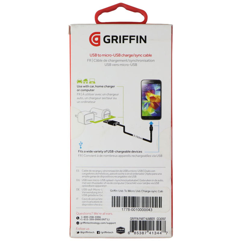 Griffin ( GC40597 ) Charge and Sync Cable for Micro - USB Devices - White