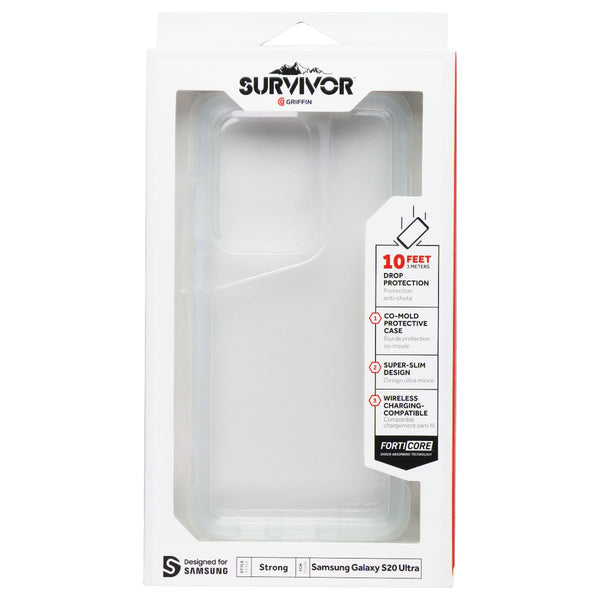 Griffin Survivor Strong Series Case for Samsung Galaxy S20 Ultra - Clear