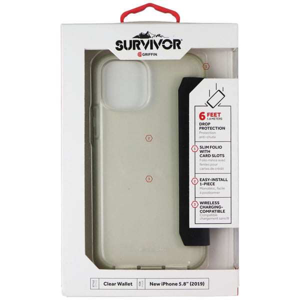Griffin Survivor Clear Wallet Case for Apple iPhone 11 Pro - Clear/Black