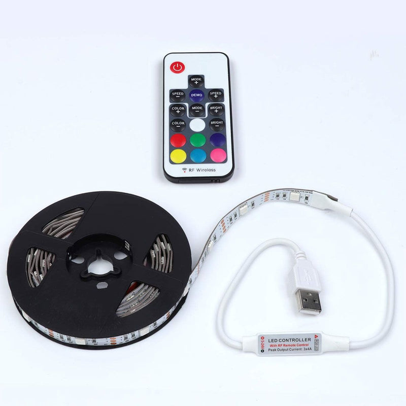 HALO (10-Ft) Ambient Bias Lighting USB LED Strip with Remote - White