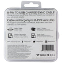 Happy Plugs (2M) 8-Pin to USB Charge/Sync Cable for Apple Devices - Turquoise