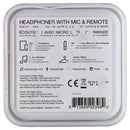 Happy Plugs Unik Edition 3.5mm Wired Headphones w/Mic and Remote - Marble