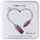 Happy Plugs (2m) Charge/Sync Cable - Lightning 8-Pin to USB-A - Pink Gold (9932)