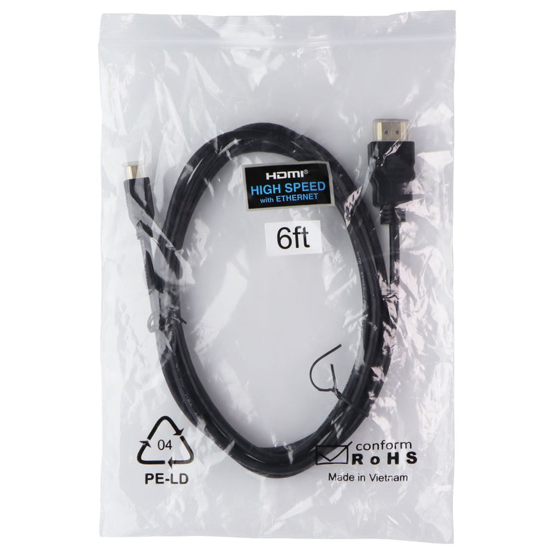 HDMI to Micro-HDMI (6-Foot) High Speed with Ethernet Cable - Black