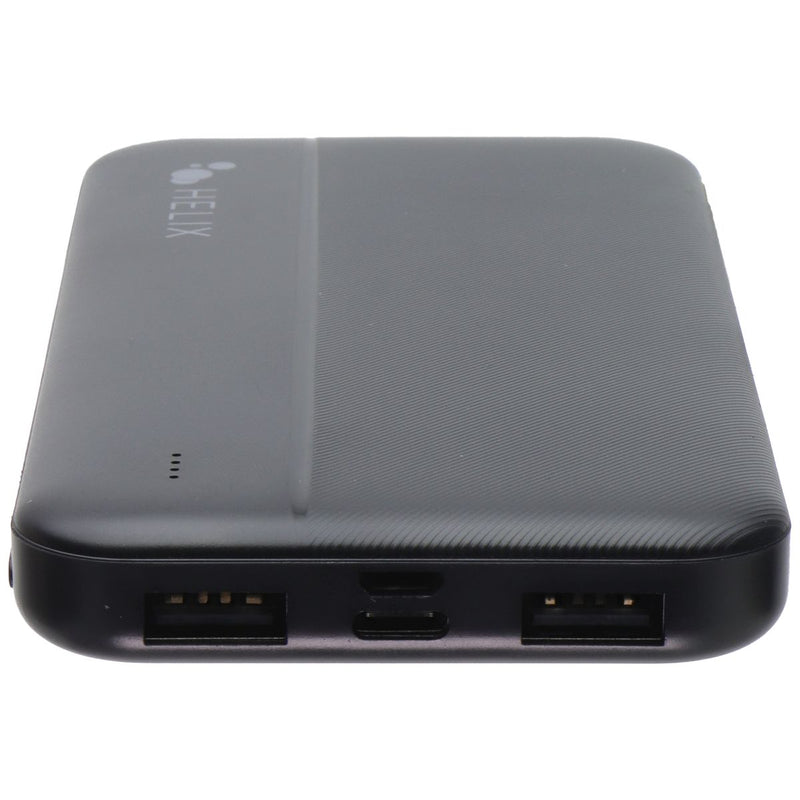 Helix 10,000 mAh Power Bank with Dual USB-A Ports - Black