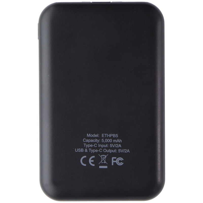 Helix 5,000 mAh Power Bank with Dual USB-A Ports & USB-C - Black