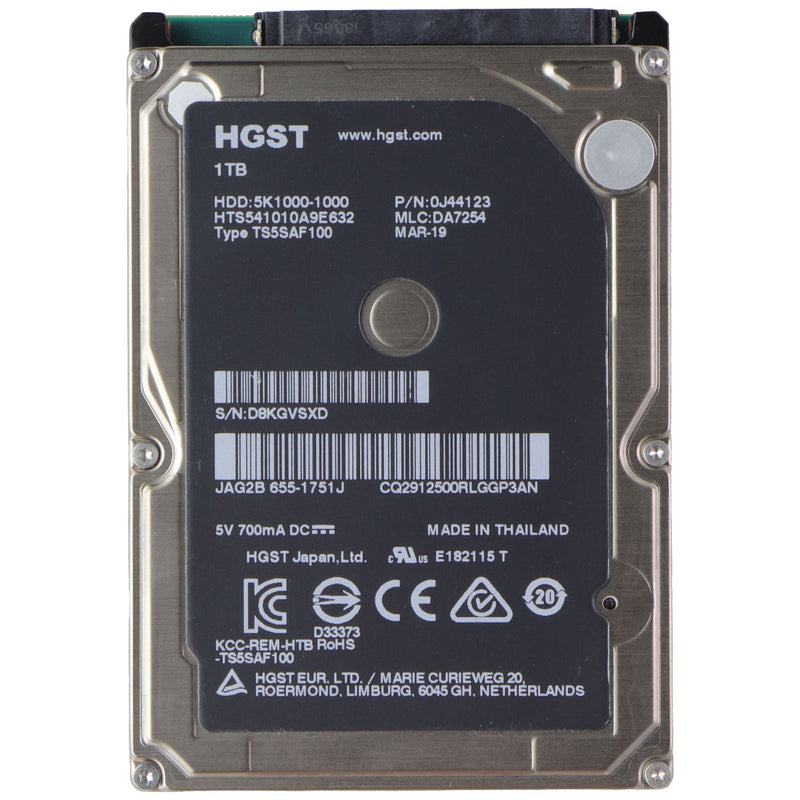 HGST (1TB) 2.5 SATA HDD 5400RPM Hard Drive (5K1000-1000)