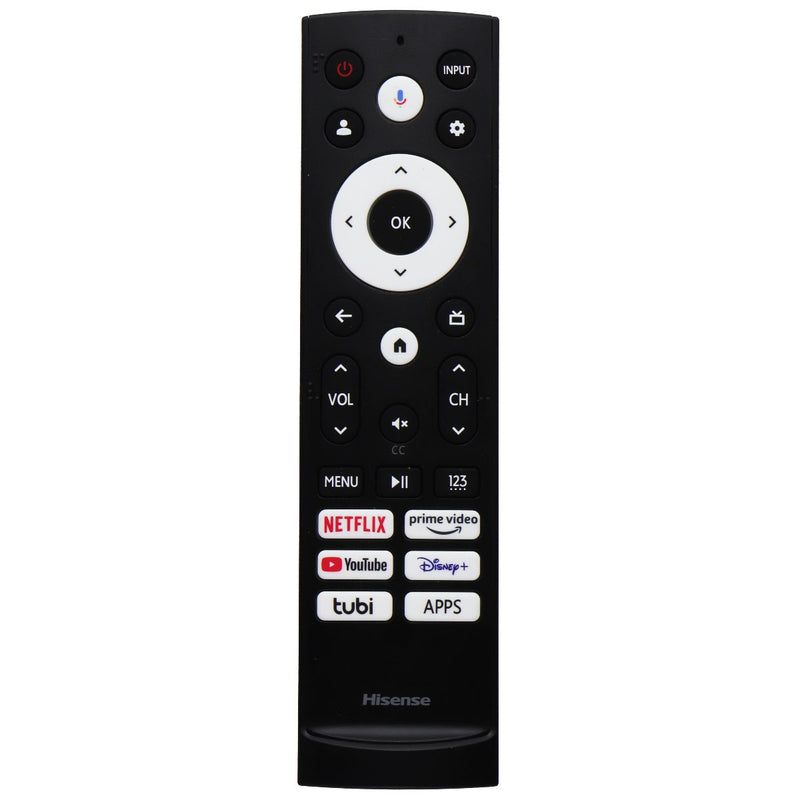 Hisense Remote Control (ERF3A90H) with Netflix/Prime/YouTube/Disney/tubi - Black