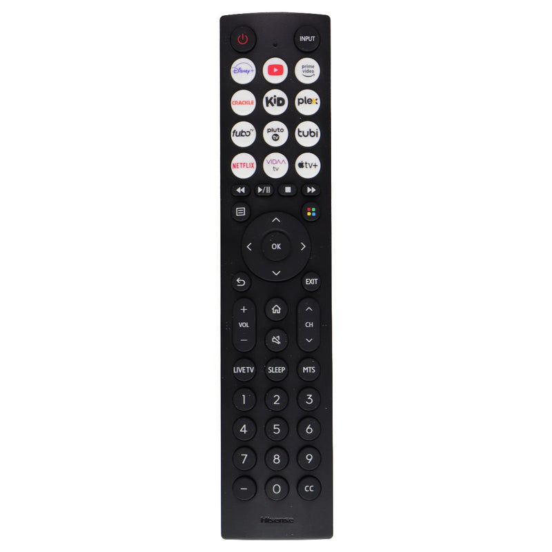 Hisense OEM Remote Control (EN2D36H) with Disney+/Crackle/FuboTV Keys - Black