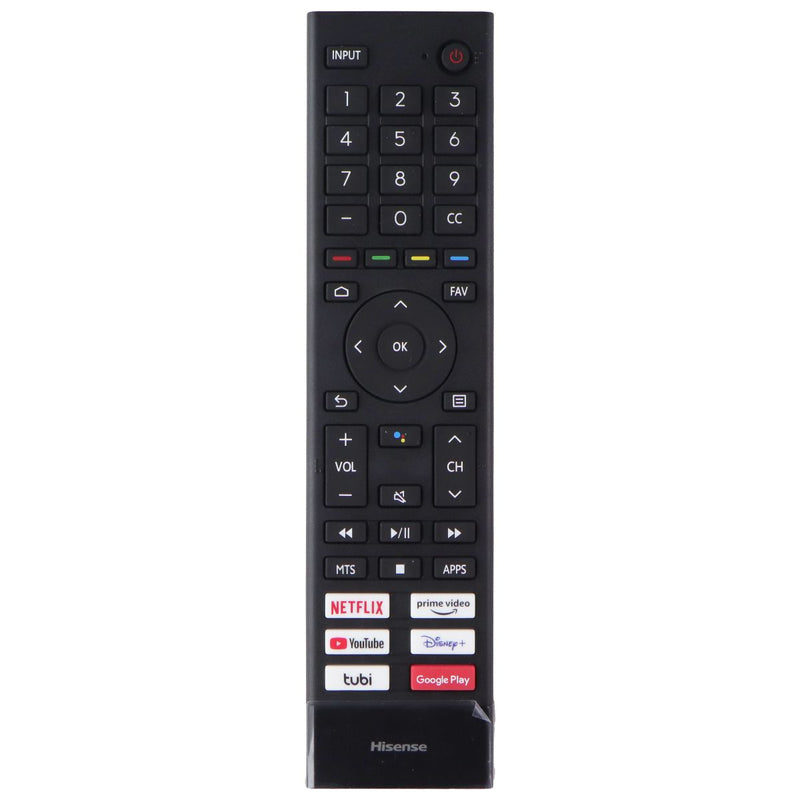 Hisense Remote Control w/ Netflix/Prime/YouTube/Disney/Tubi/Google Play ERF3F80H