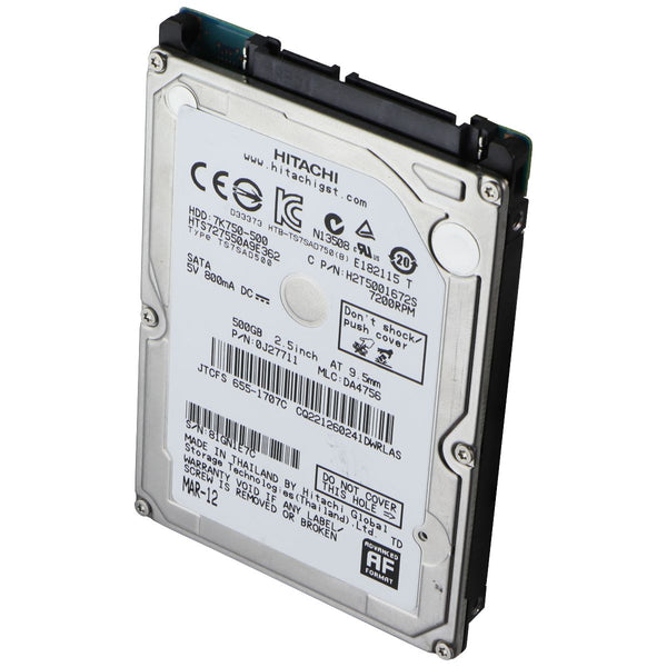 Hitachi 500GB 2.5-in SATA Hard Drive (HTS727550A9E362) 7200RPM