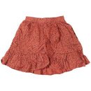 H&M Flared Skirt for Women - Size 12/14 - Orange/Black Speckle