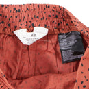 H&M Flared Skirt for Women - Size 12/14 - Orange/Black Speckle