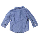 H&M Baby Button Down Long Sleeve Shirt - Denim (6M)