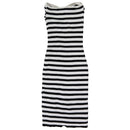 H&M Divided Brand Tube Top Dress - Size XS - Black and White Striped