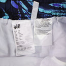H&M Patterned Swim Shorts for Youth Boys - Size 20 - Blue Wave Swirl