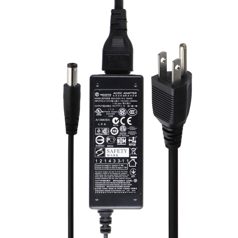 Hoioto (19V/2.1A) AC/DC Adapter Power Supply - Black (ADS-40SG-19-3)