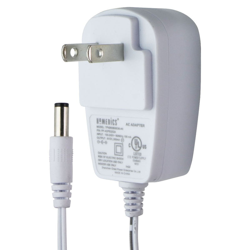 Homedics 6V/300mA AC Adapter TPKB00600030-AD - White