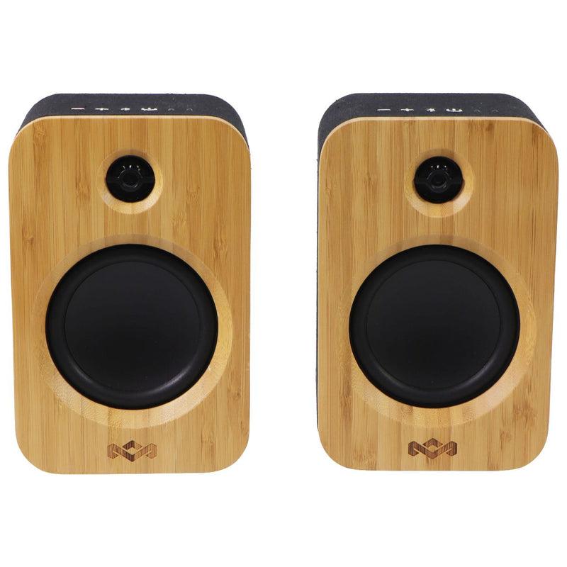 Marley Get Together Duo True Wireless Bluetooth Bookshelf Speakers - Wood/Black