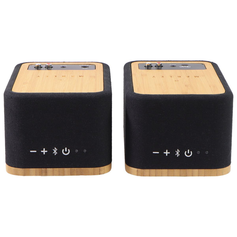 Marley Get Together Duo True Wireless Bluetooth Bookshelf Speakers - Wood/Black