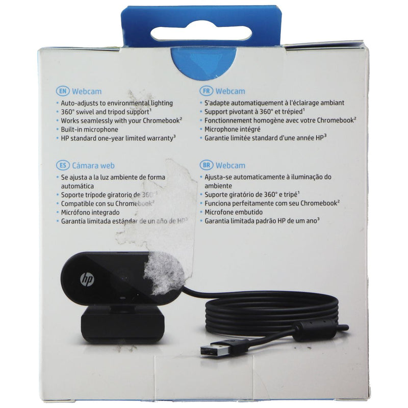 HP 320 FHD Webcam - Full HD 1080P - Black (53X26AA