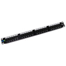 ICC Cat5e 24 Port 1U 19-inch Network Patch Panel - (ICMPP0245E) Black