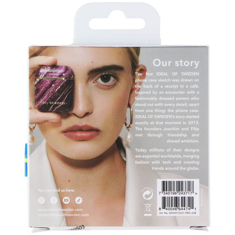 IDEAL OF SWEDEN Case Pro for AirPods Pro 2 / AirPods Pro - Mint Swirl Marble