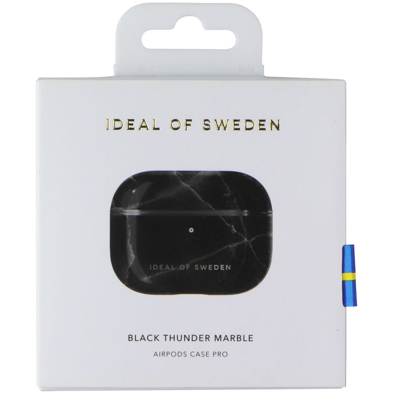 IDEAL OF SWEDEN Printed Case for Apple AirPods Pro 2/1- Black Thunder Marble