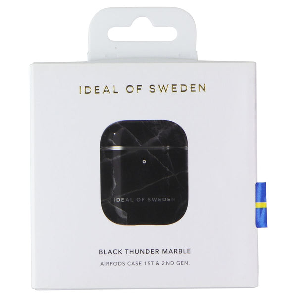 iDeal of Sweden Case for AirPods 1st Gen & 2nd Gen - Black Thunder Marble