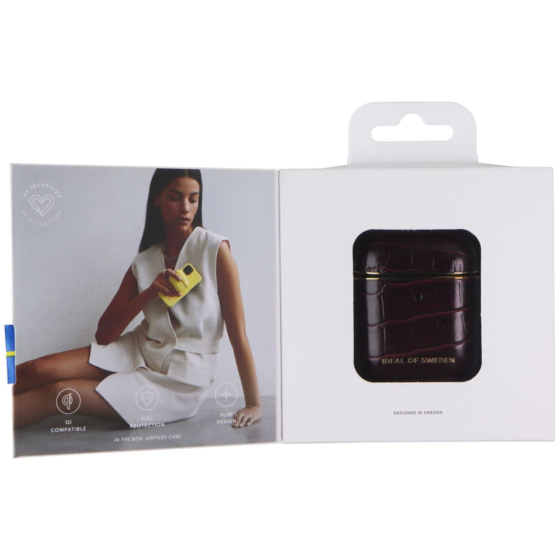 iDeal of Sweden Case for AirPods 1st Gen & 2nd Gen - Scarlet Croco