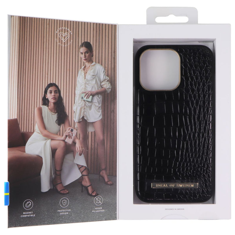 iDeal of Sweden Atelier Case for Apple iPhone 13 Pro - Neo Noir Croco Black