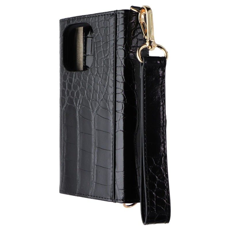 iDeal of Sweden Folio Wallet Case for iPhone 13 Pro - Black Croco