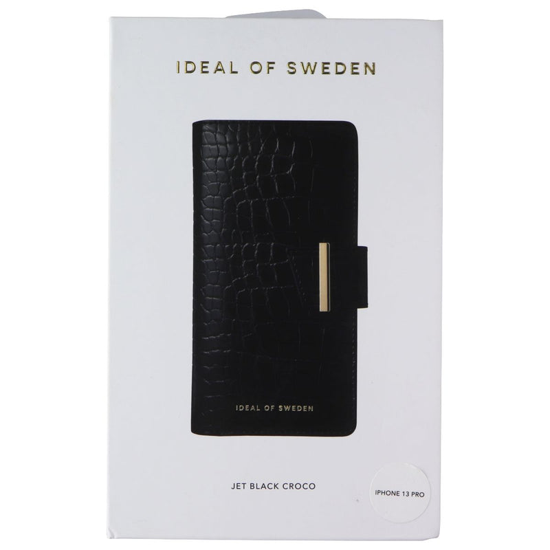iDeal of Sweden Cora Phone Wallet for Apple iPhone 13 Pro - Jet Black Croco