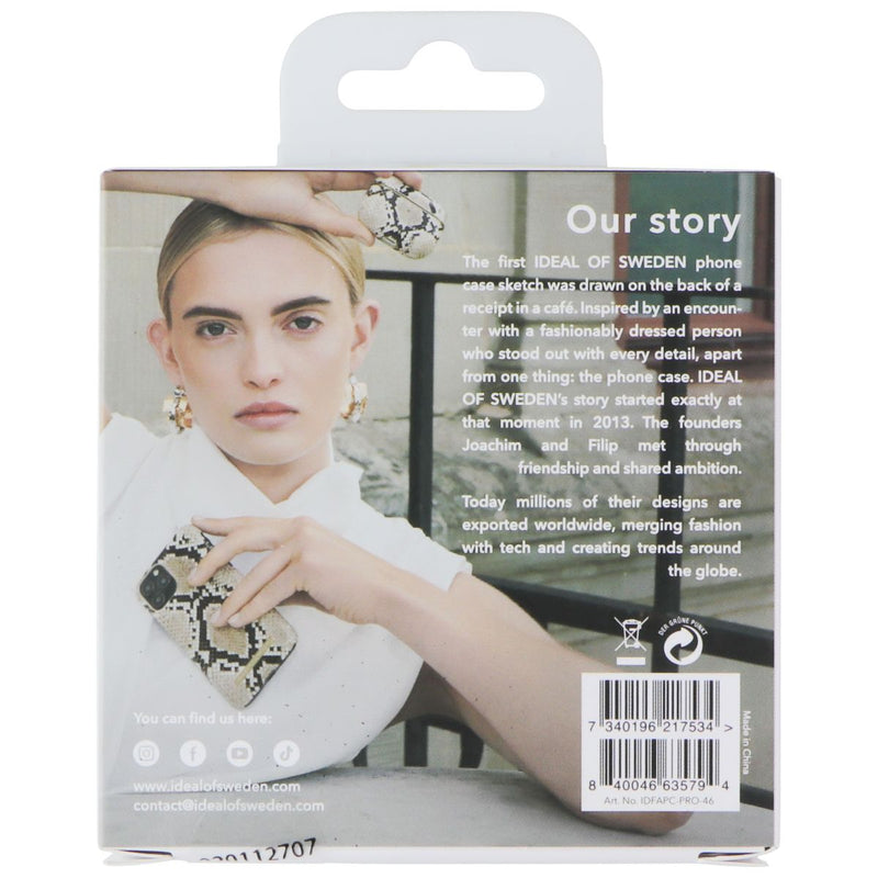 IDEAL OF SWEDEN Printed Case for Apple AirPods Pro 2nd/1st Gen - Carrara Gold