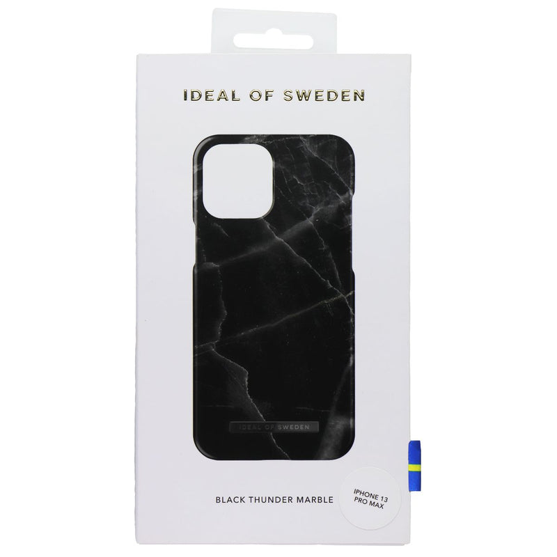 iDeal of Sweden Printed Case for iPhone 13 Pro Max - Black Thunder Marble