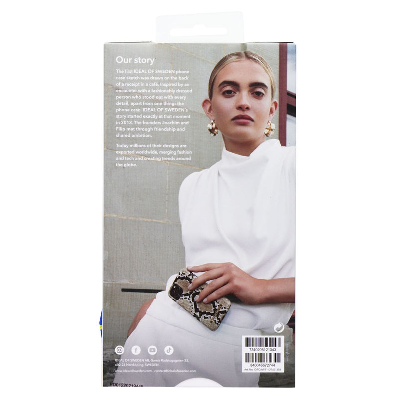 iDeal of Sweden Printed Case for iPhone 13 Pro Max - Black Thunder Marble