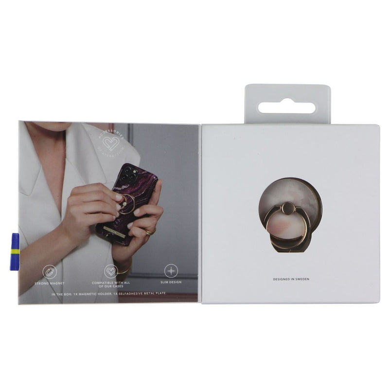 iDeal of Sweden Magnetic Ring Mount Grip/Stand - Rose Pearl Marble