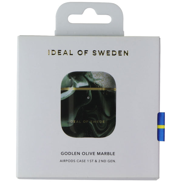 IDEAL OF SWEDEN Airpods Case for AirPods 1st Gen / 2nd Gen - Golden Olive Marble