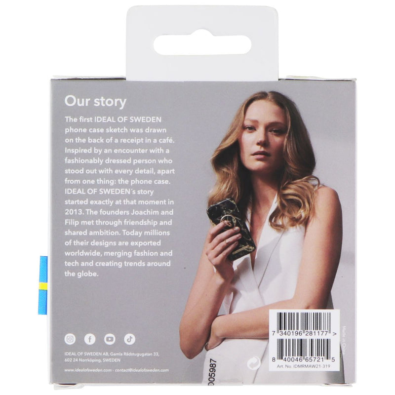 iDeal of Sweden Magnetic Ring Mount Grip/Stand - Golden Ruby Marble